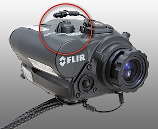 Laser on off trigger button